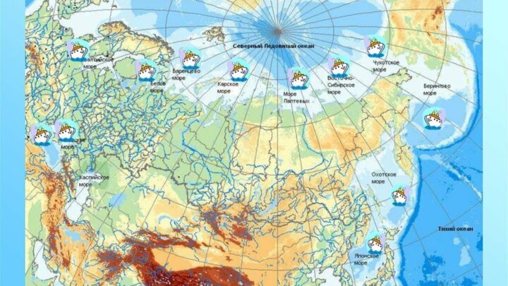Сколько морей в России